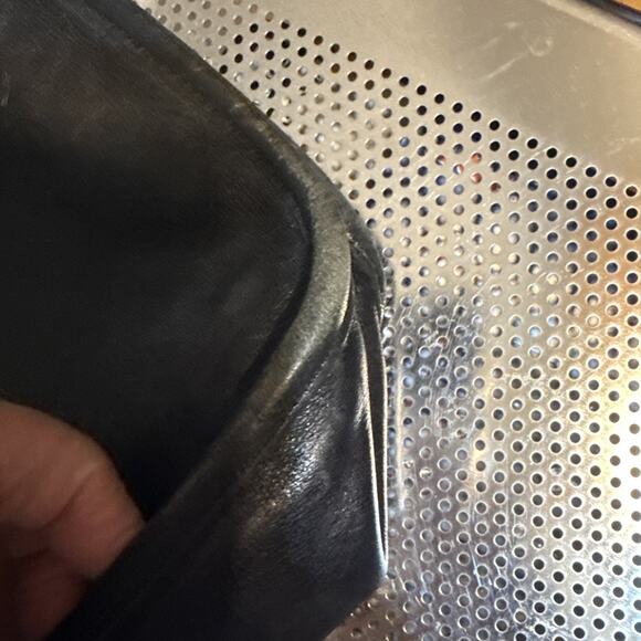 Coach Vintage Crescent Flap Turnlock Black Leather Shoulder/Crossbody Bag - Picture 4 of 16